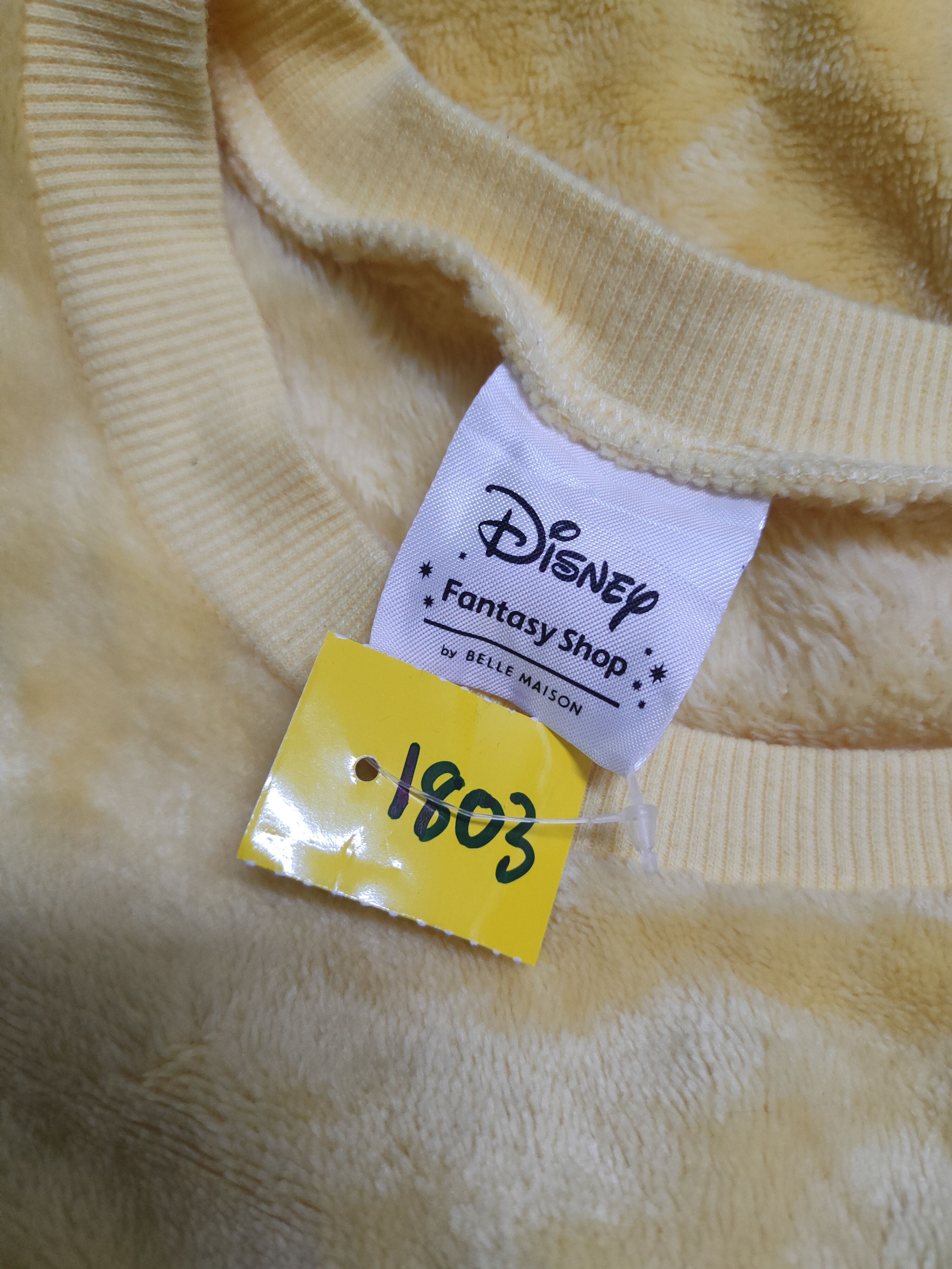 Disney DL Disney Mickey Mouse Yellow Pluto Fleece Sweatshirts #1803 Size M / US 6-8 / IT 42-44 - 12 Thumbnail