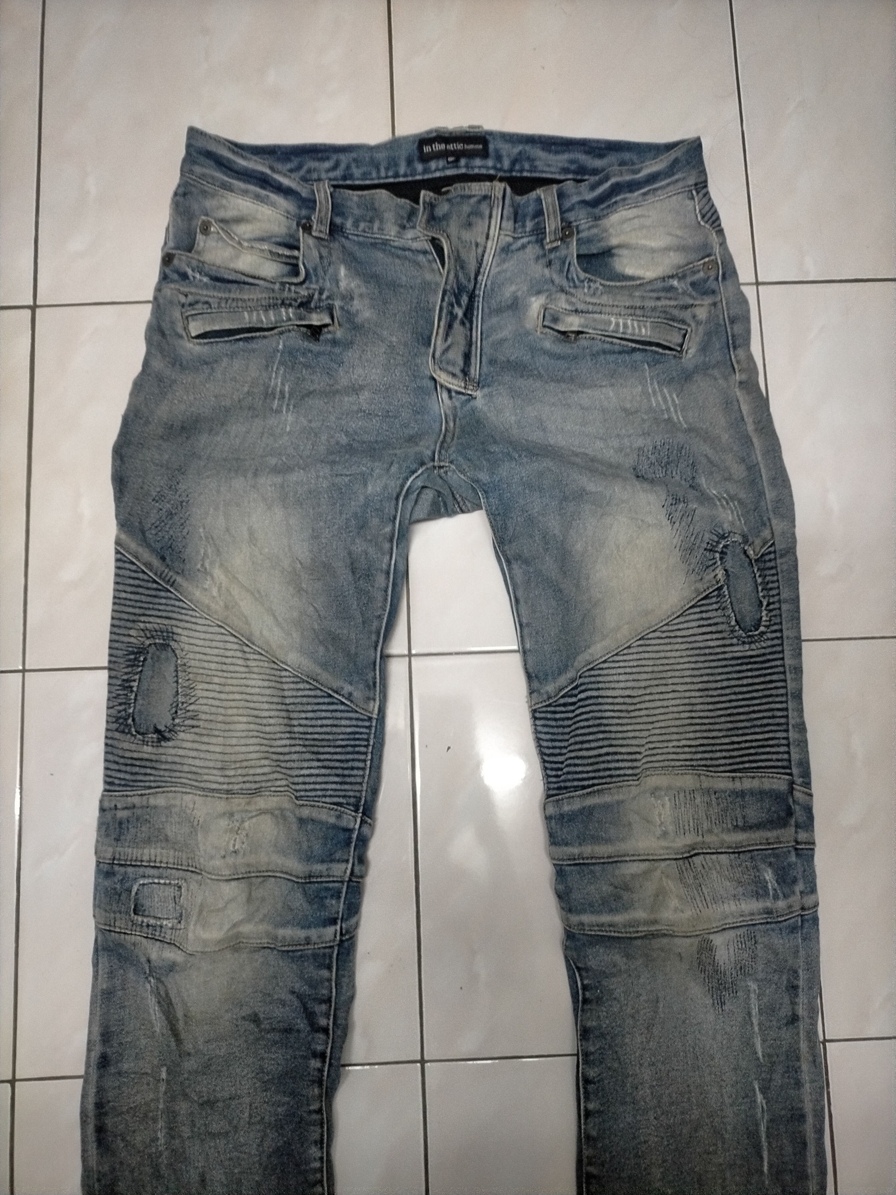 14th Addiction × In The Attic In the attic bikers pants Size US 35 - 2 Thumbnail