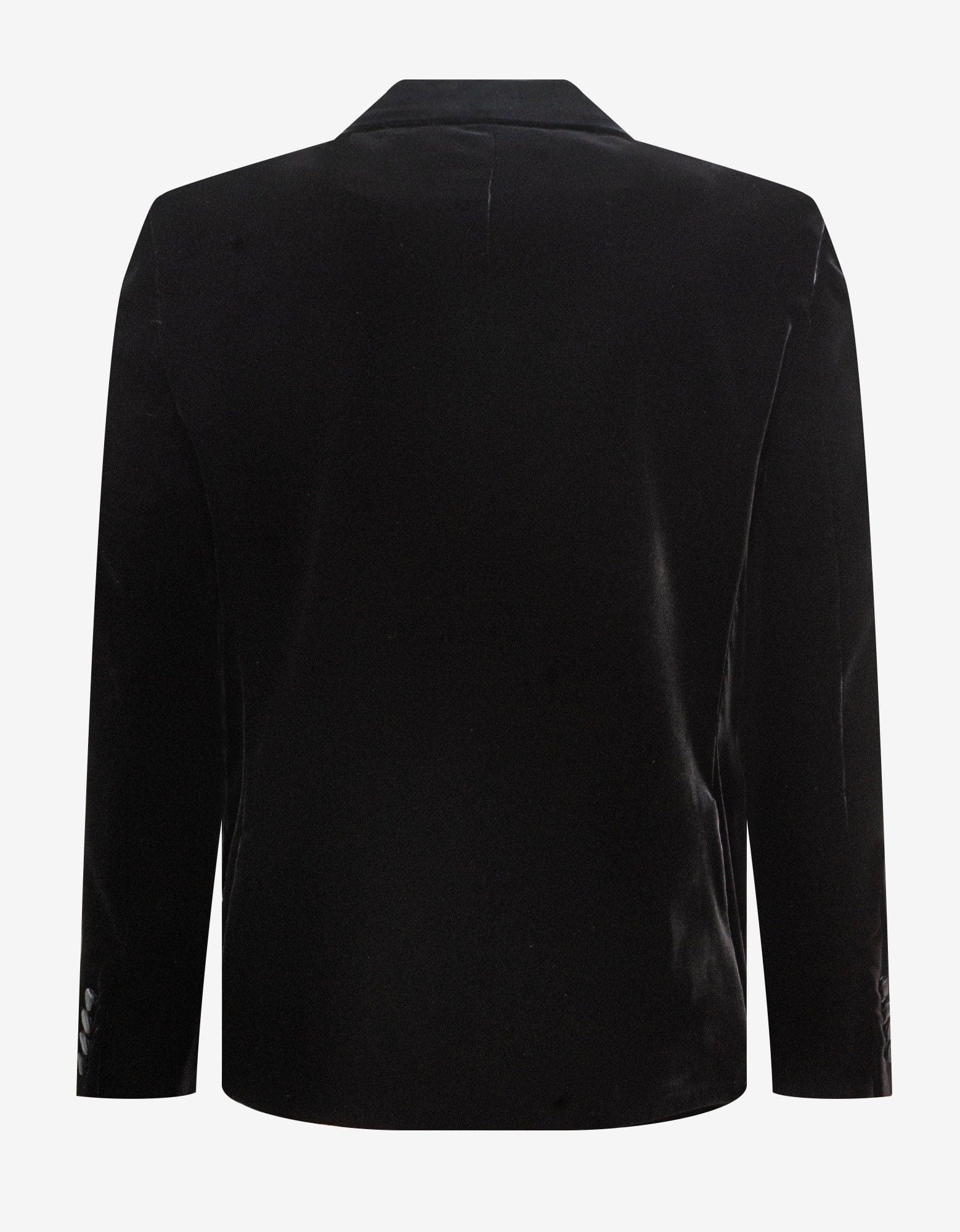 Saint Laurent Paris Black Velvet Blazer Jacket Size 54R - 2 Thumbnail