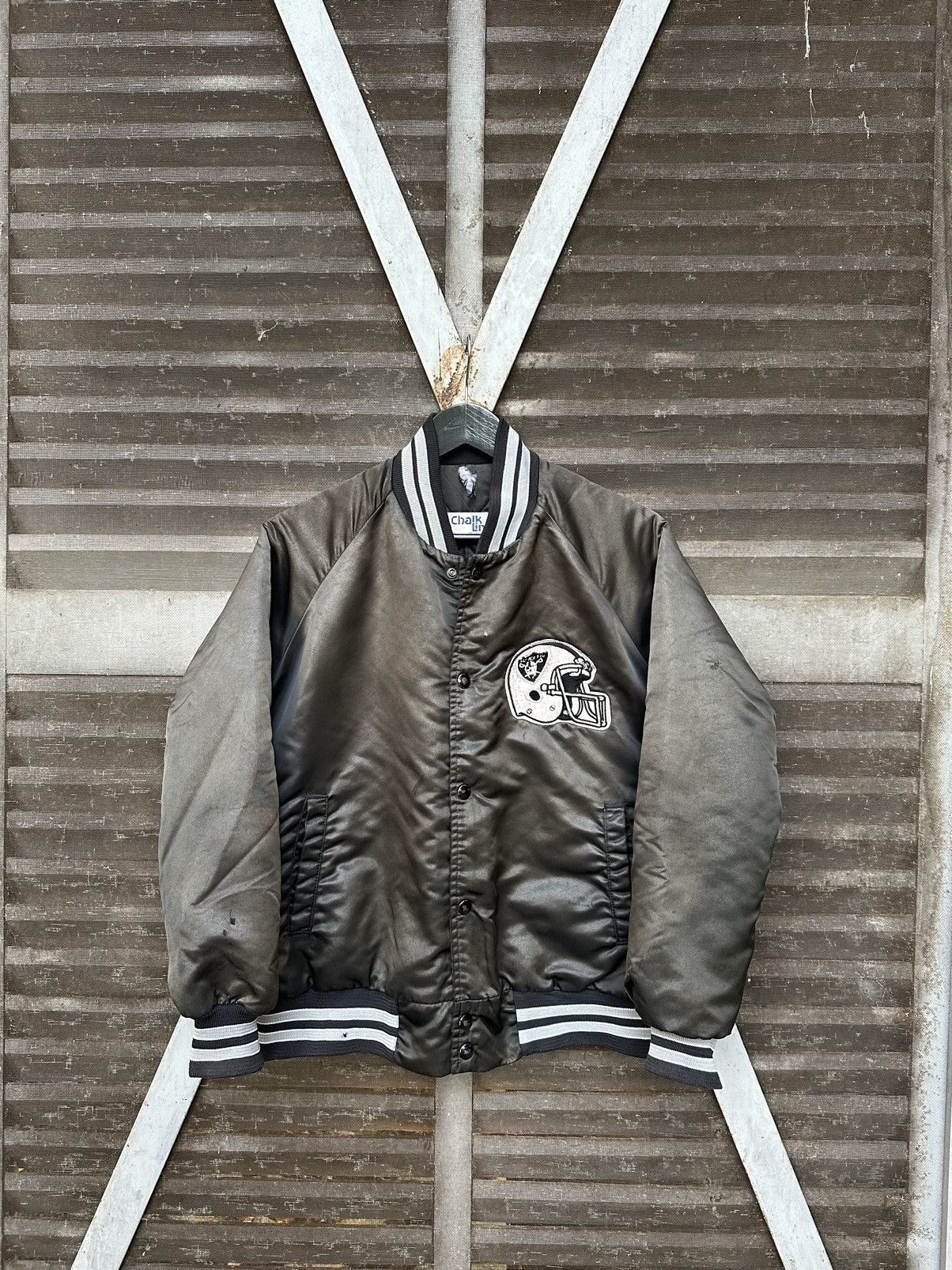 Vintage **rare**Vintage 80s Oakland Riders Embroidery Bomber jacket Size US S / EU 44-46 / 1 - 3 Thumbnail
