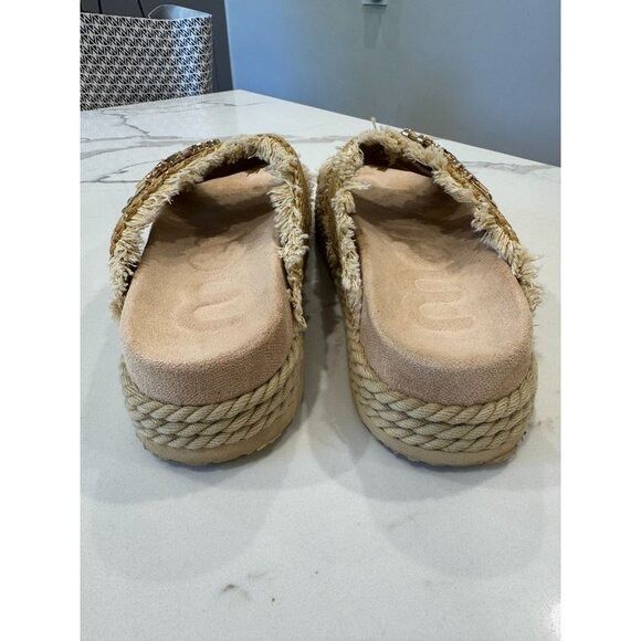Mou Mou NEW Criss Cross Rope Sandal in Raffia Size 38 Size US 8 / IT 38 - 4 Thumbnail