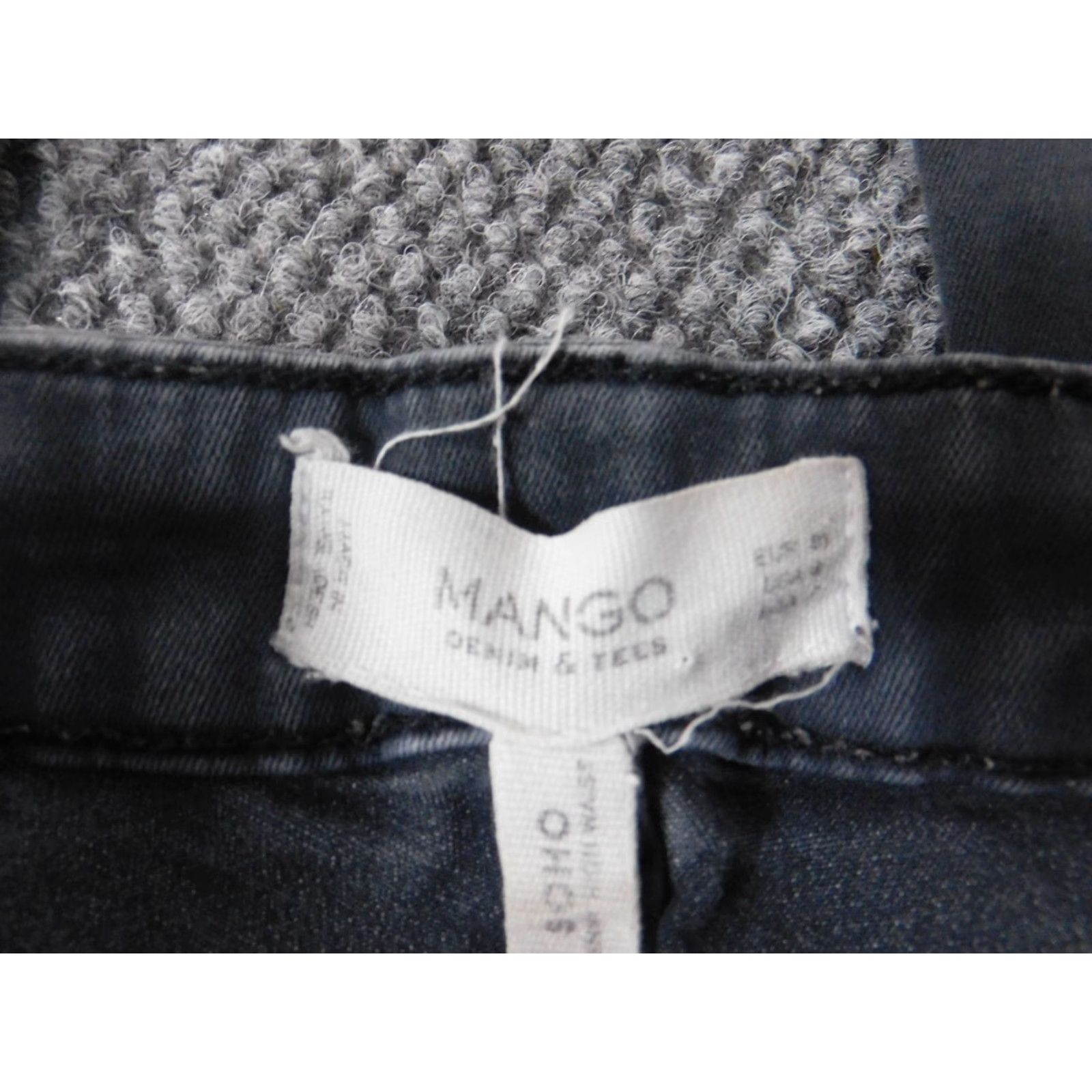 Mango Mango Jeans Womens 8 Blue Skinny High Waist Denim Zip Pockets Regular 29in Inseam Women Size 30" / US 8 / IT 44 - 3 Thumbnail