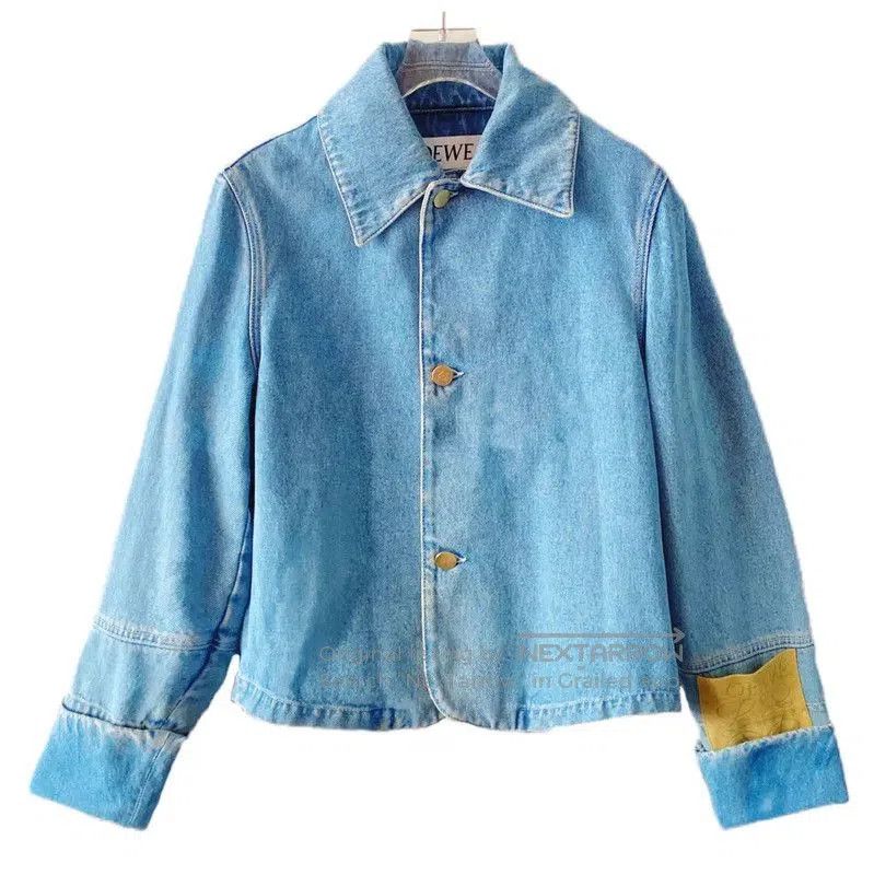 Loewe Loewe Blue Cotton Women’s Jacket . Size S / US 4 / IT 40 - 1 Thumbnail