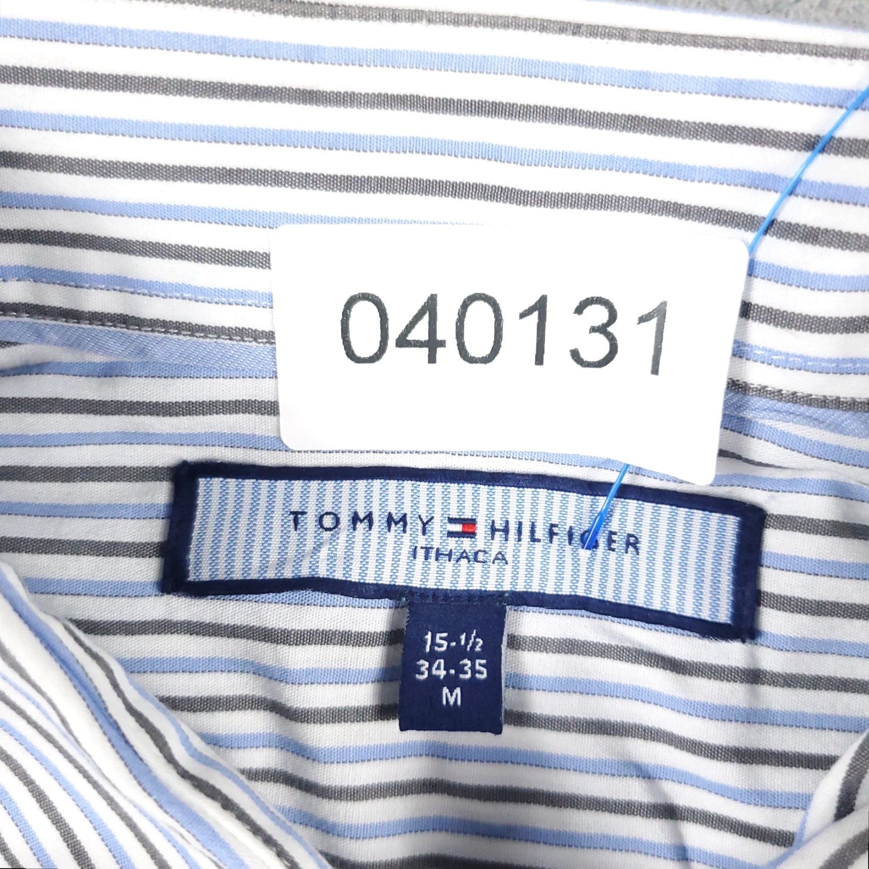 Tommy Hilfiger Tommy Hilfiger Shirt Mens Medium Blue Striped Button Up Long Sleeve Size US M / EU 48-50 / 2 - 6 Thumbnail