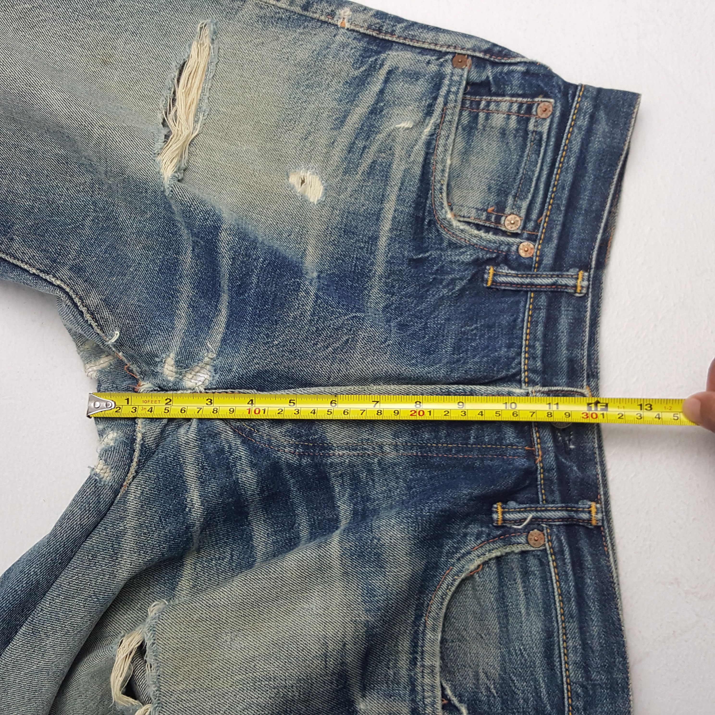 Evisu × Japanese Brand × Vintage Vintage Evisu Japanese Brand Daicock Custom Art Short Jeans Size US 30 / EU 46 - 7 Thumbnail