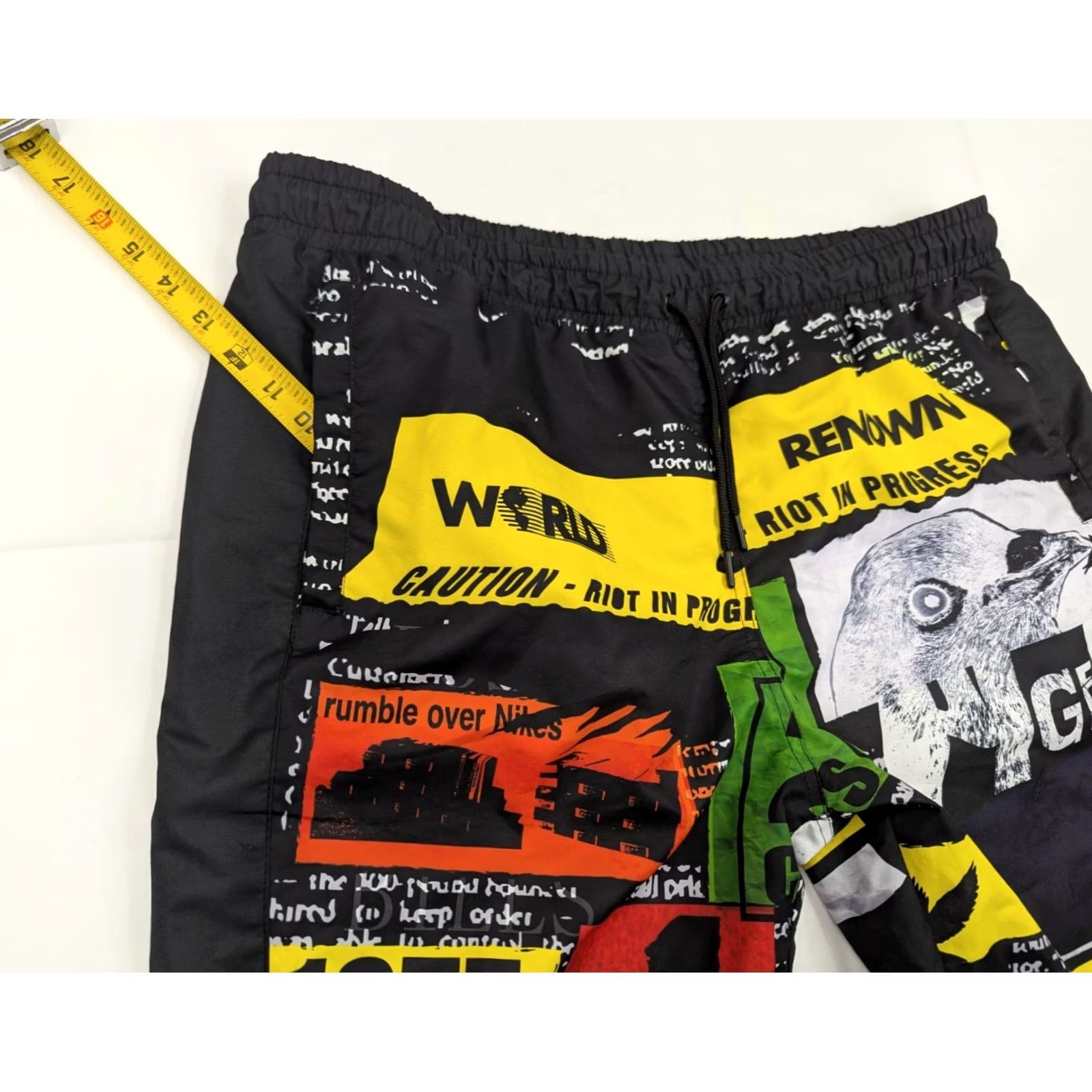 J Brand Staple Pigeon Windbreaker Pants Men 3XL Multicolor Streetwear Polyester Pockets Retro 90s/2000s - Streetwear Track Pants Mens Size US 39 - 6 Thumbnail