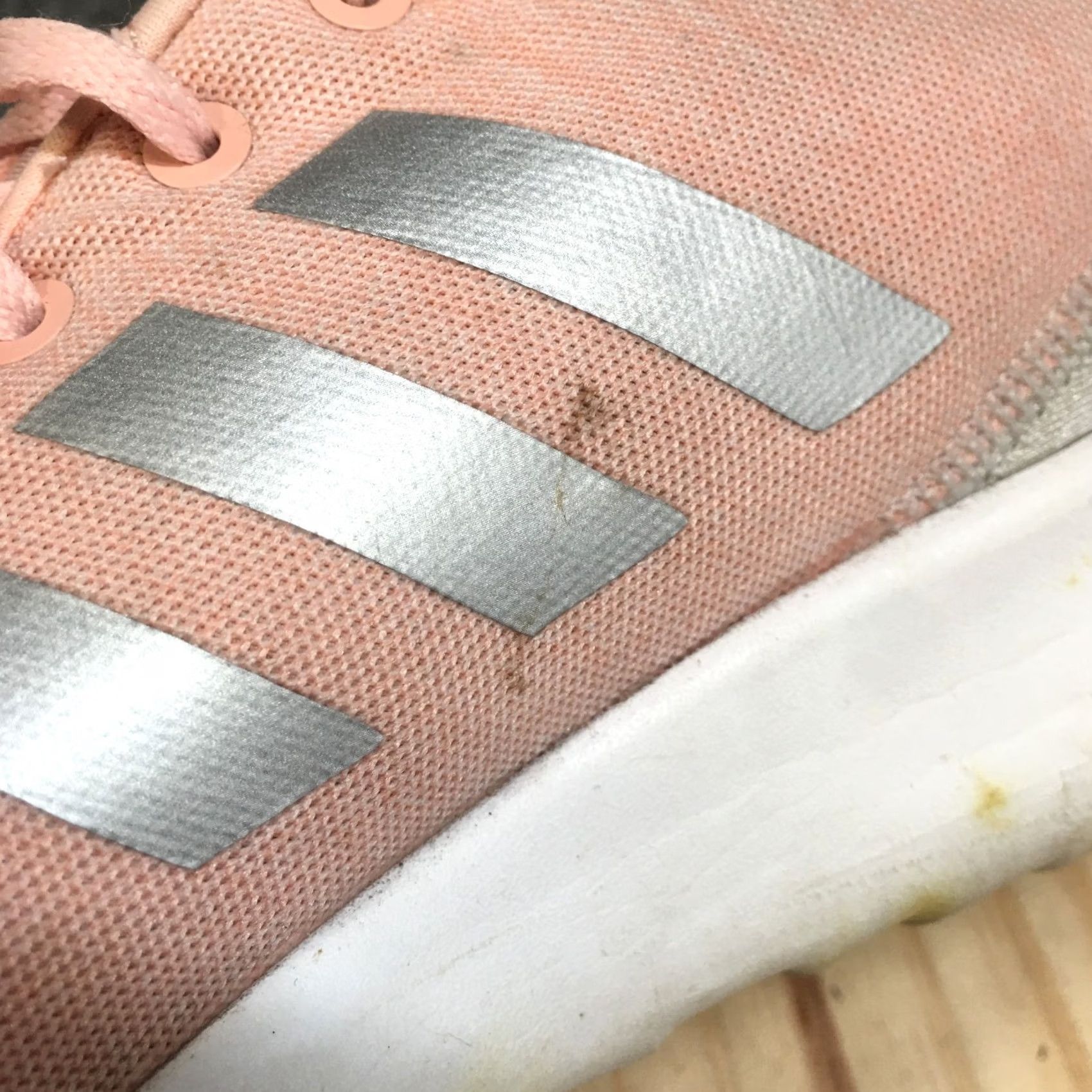 Adidas Adidas Cloudfoam QT Racer Womens Shoes Sneakers 7 Pink Silver Running Athletic Shoe Sports Casual Sneakers Ladies Size US 7 / IT 37 - 4 Thumbnail