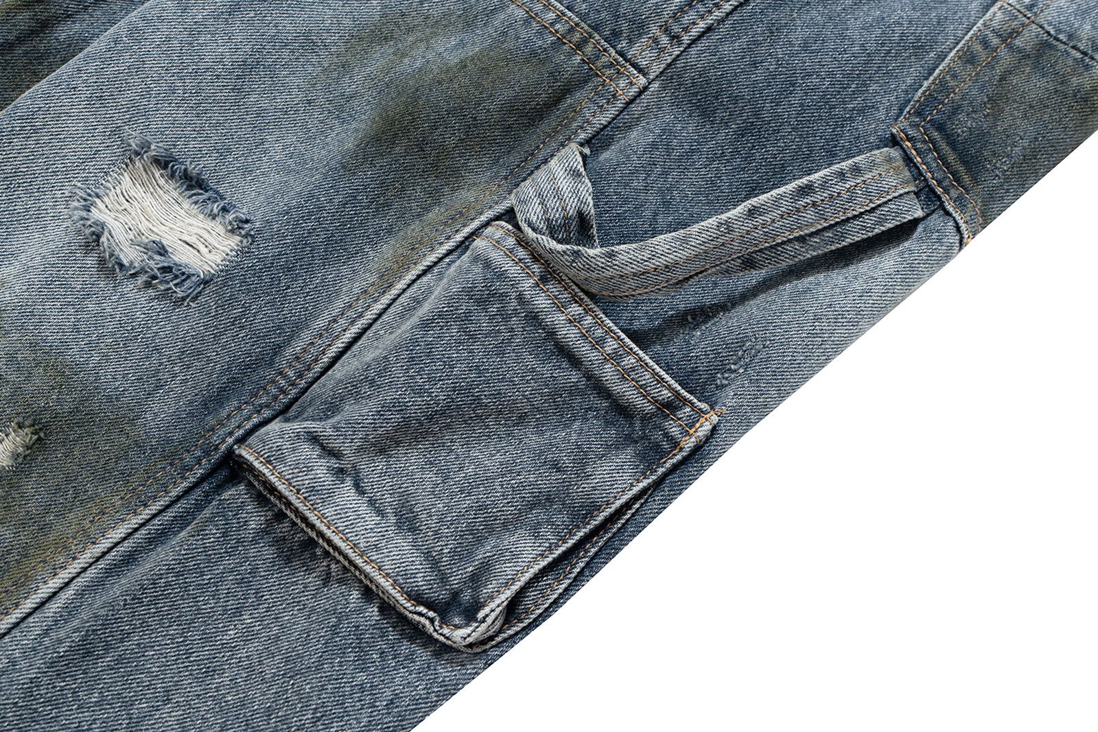 Vintage Dirty Double Knee Cargo jeans Size US 31 - 8 Thumbnail