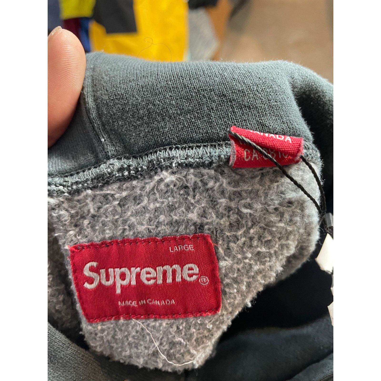 Supreme Supreme Hoodie Black Black S Logo New Large Size US L / EU 52-54 / 3 - 3 Thumbnail