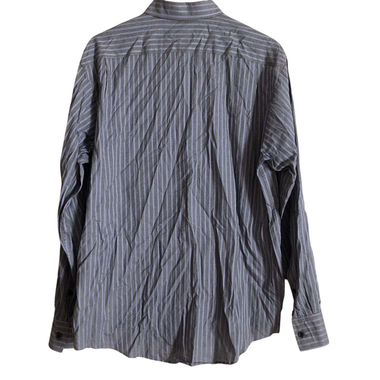 Michael Kors Michael Kors Purple Long Sleeve Button Down Striped Shirt Size US L / EU 52-54 / 3 - 2 Thumbnail