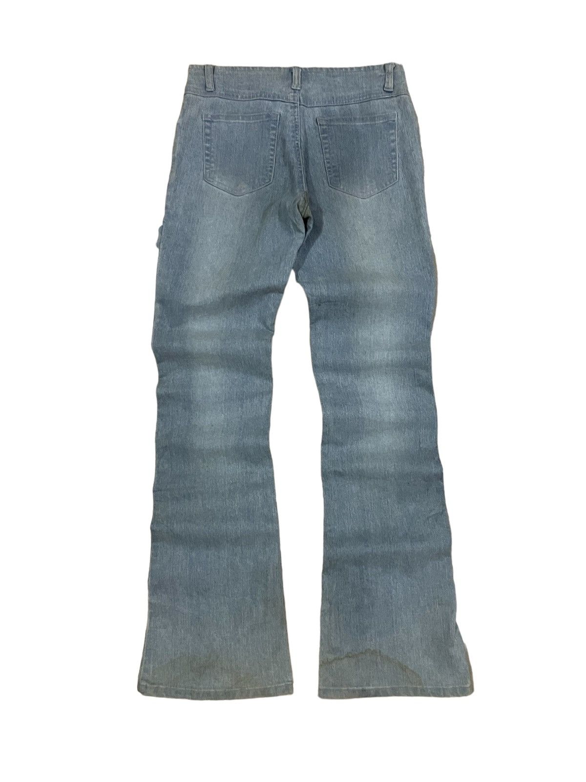 Rick Owens Vintage Japanese Brand Bondage Style Mad Punk Flare Jeans Size 26" / US 2 / IT 38 - 6 Thumbnail