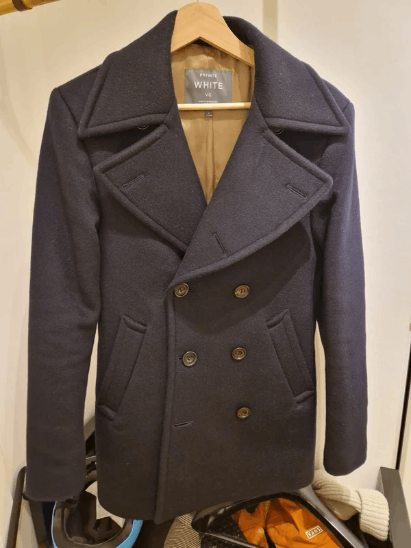 Private White V.C. PWVC x Permanent Style Bridge Coat – Navy (Size 2) Size US S / EU 44-46 / 1 - 1 Thumbnail