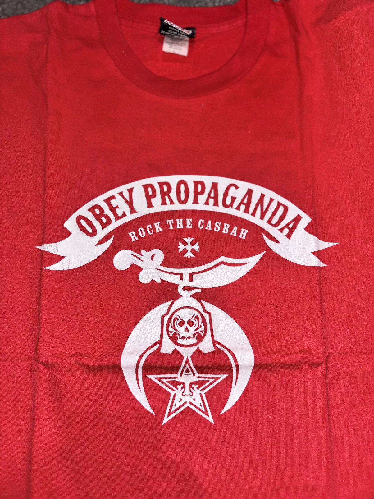 Obey Obey Propaganda “Rock the Casbah” Graphic Tee – Streetwear Size US XL / EU 56 / 4 - 7 Thumbnail