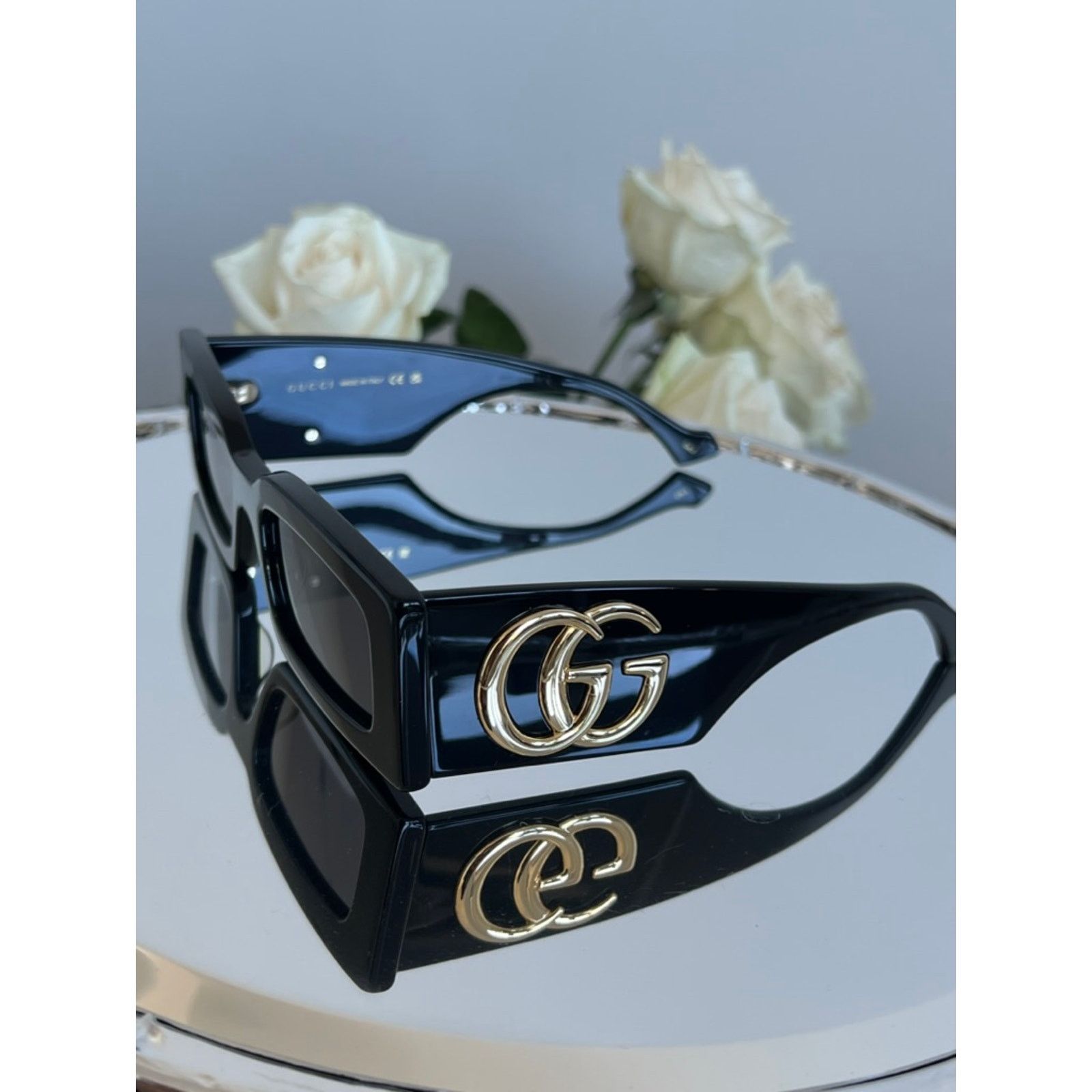 Gucci NEW Gucci GG1425S Black Marmont Sunglasses $505 Size ONE SIZE - 5 Thumbnail