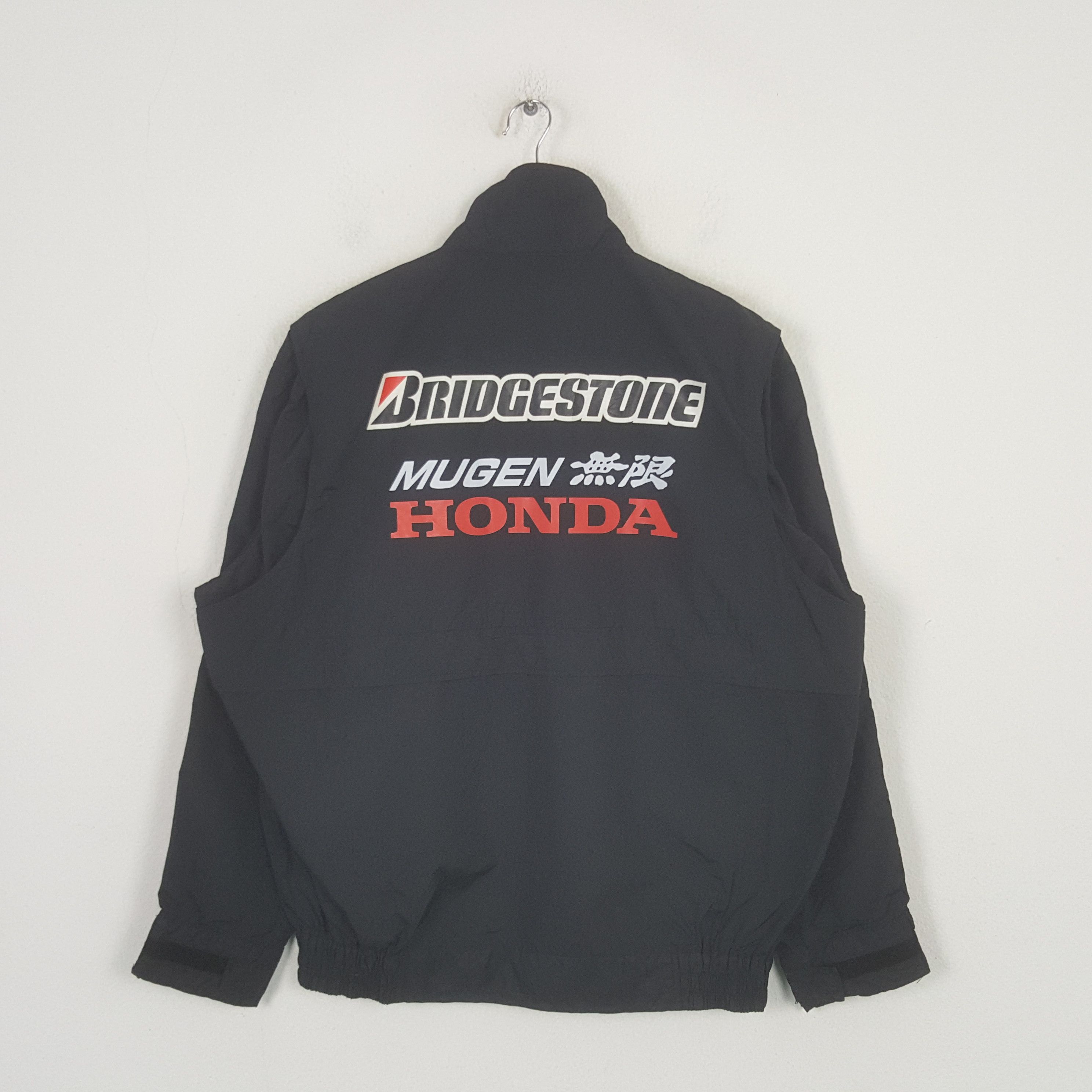 Honda VIntage Mugen Honda Bridgestone Racing Custom Jacket C300N32 Size US XL / EU 56 / 4 - 1 Thumbnail