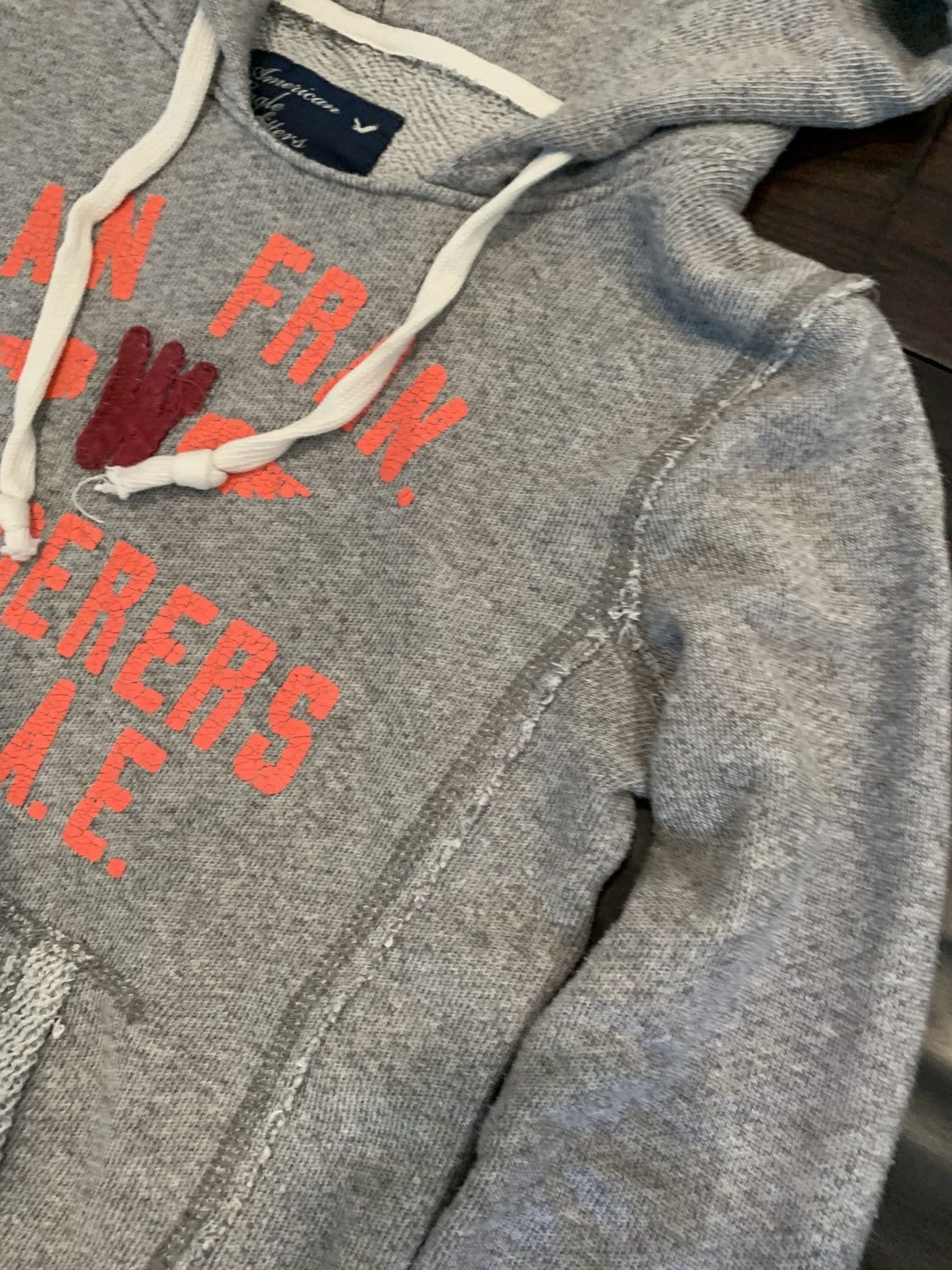 American Eagle Outfitters American Eagle Women’s Med Grey Hoodie San Fran Wonders Size XS / US 0-2 / IT 36-38 - 3 Thumbnail