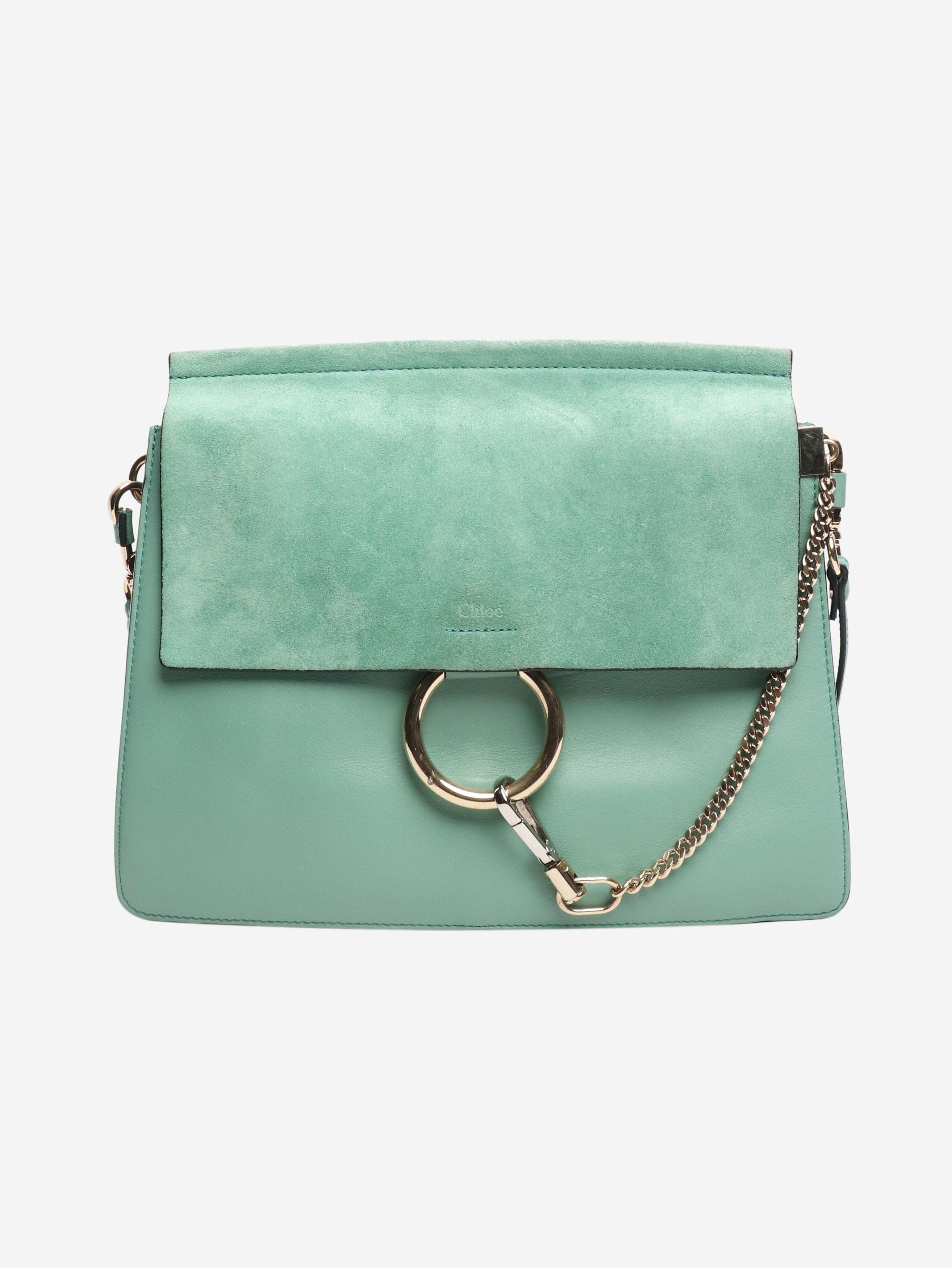 Chloe Turquoise Faye suede and leather bag Size ONE SIZE - 1 Thumbnail