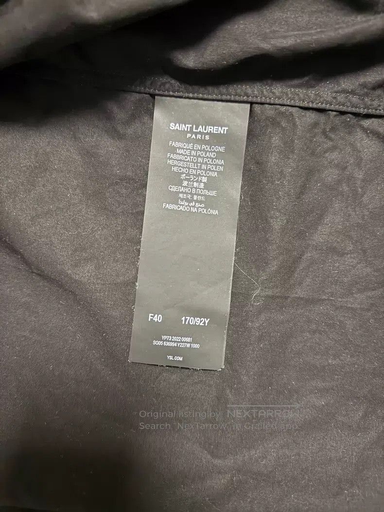 Saint Laurent Paris Saint Laurent Paris Classic black basic shirt i Size S / US 4 / IT 40 - 4 Thumbnail