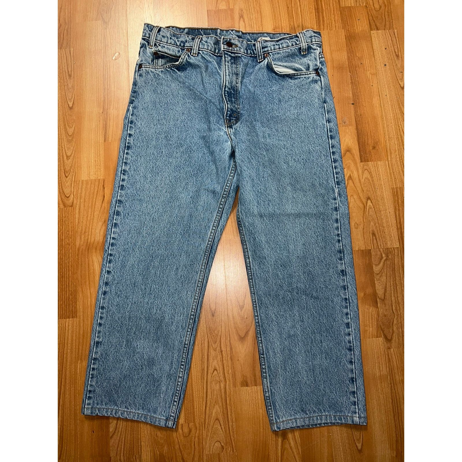 Levi's Vintage Levi 505 Orange Tab Jeans Bottoms 36x32 VTG Levi's Size US 36 / EU 52 - 3 Thumbnail