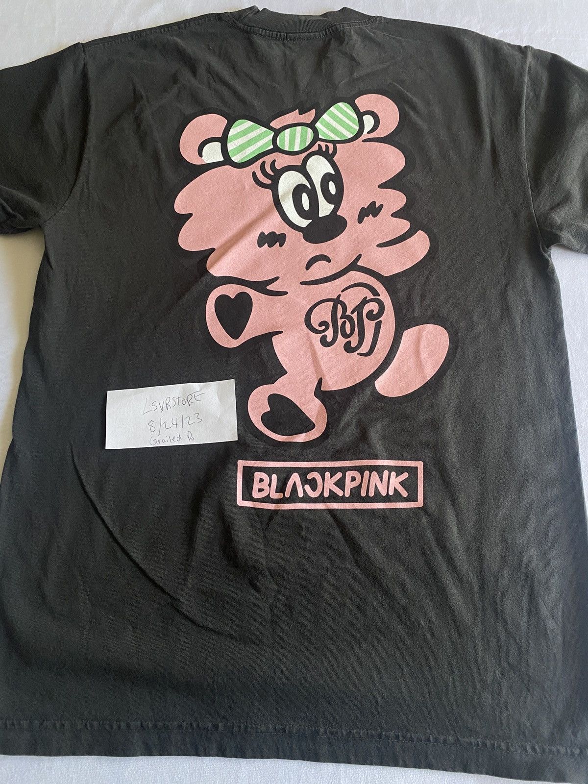 Other Blackpink X Verdy Born Pink Plush Tee Black Small Size US S / EU 44-46 / 1 - 4 Thumbnail