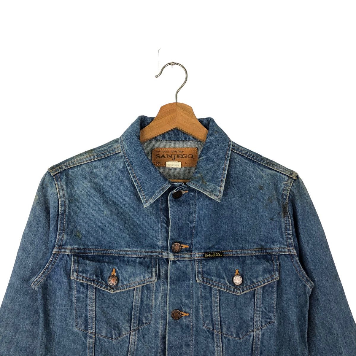 Other 🔥VINTAGE CROPPED TRUCKER DENIM JACKET SANJEGO MICKEY MOUSE Size S / US 4 / IT 40 - 2 Thumbnail