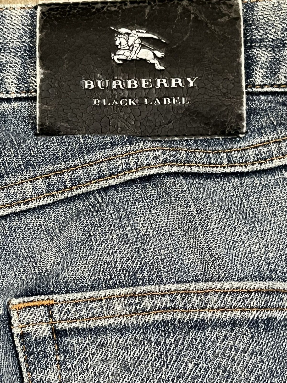 Black Label Vintage Burberry Black Label Distressed Denim Size US 30 / EU 46 - 10 Thumbnail