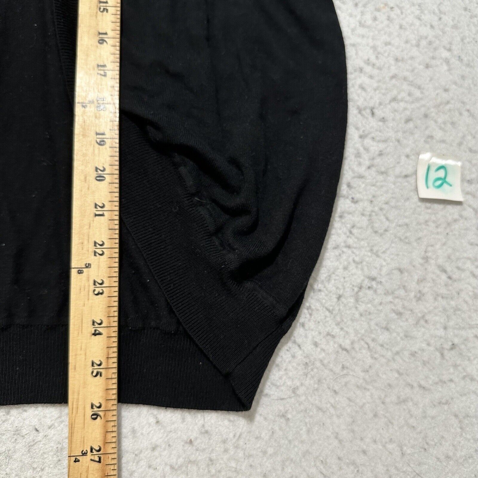 Other Melrose Chic 1X Open Front Cardigan Sweater Black Rayon Size XL / US 12-14 / IT 48-50 - 8 Thumbnail