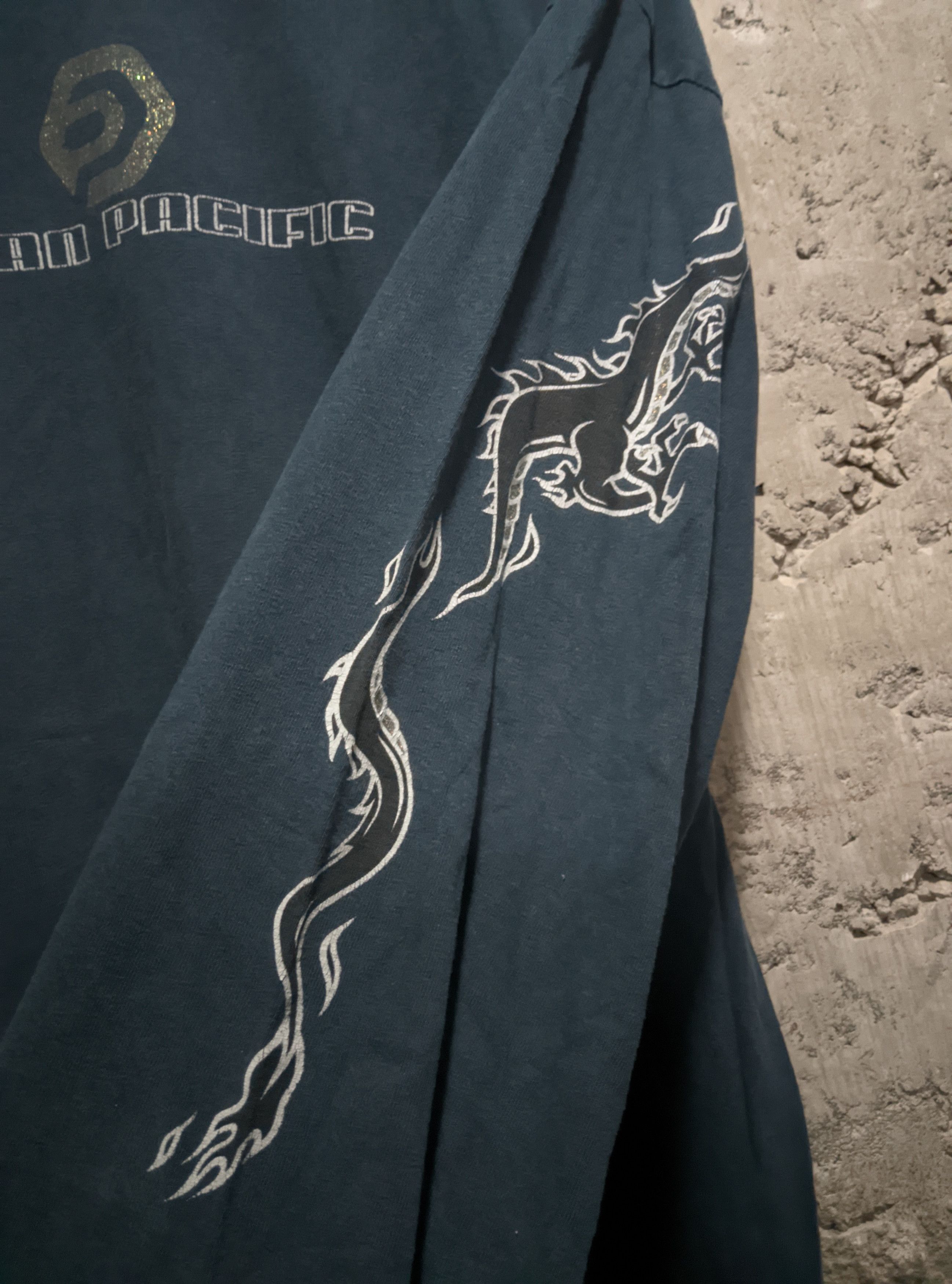 Vintage Vintage 90s océan pacífic dragón y2k flames t shirt Size US XL / EU 56 / 4 - 9 Thumbnail