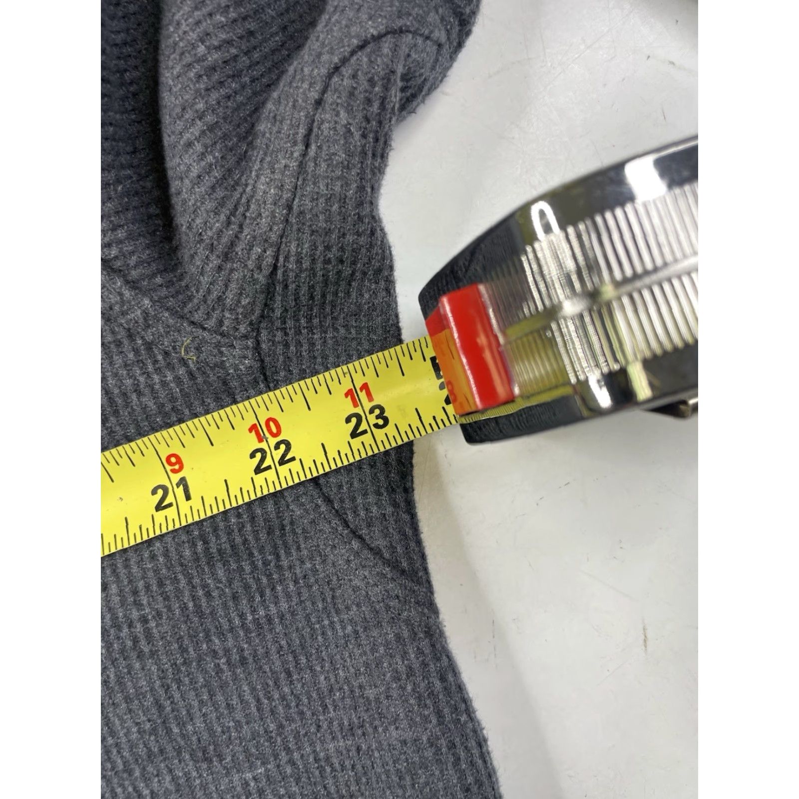 Vintage L.L. Bean Shirt Mens Katahdin Iron Works Bonded Waffle Fleece Crewneck Pullover LT Gray Blue Solid Knit-Wa... Size US L / EU 52-54 / 3 - 5 Thumbnail