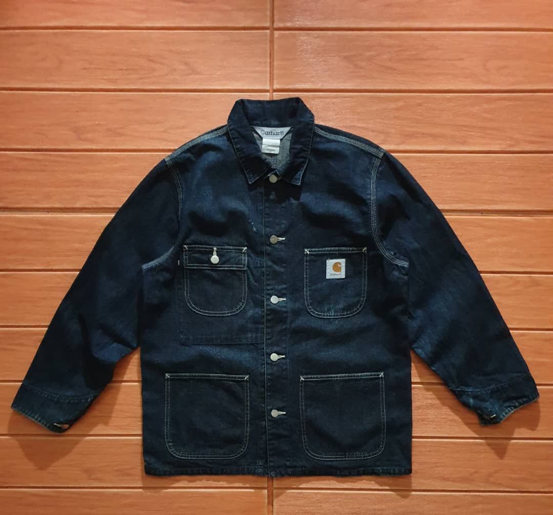 Carhartt 💥Carhartt worker chore blue colour jacket Size US L / EU 52-54 / 3 - 1 Thumbnail