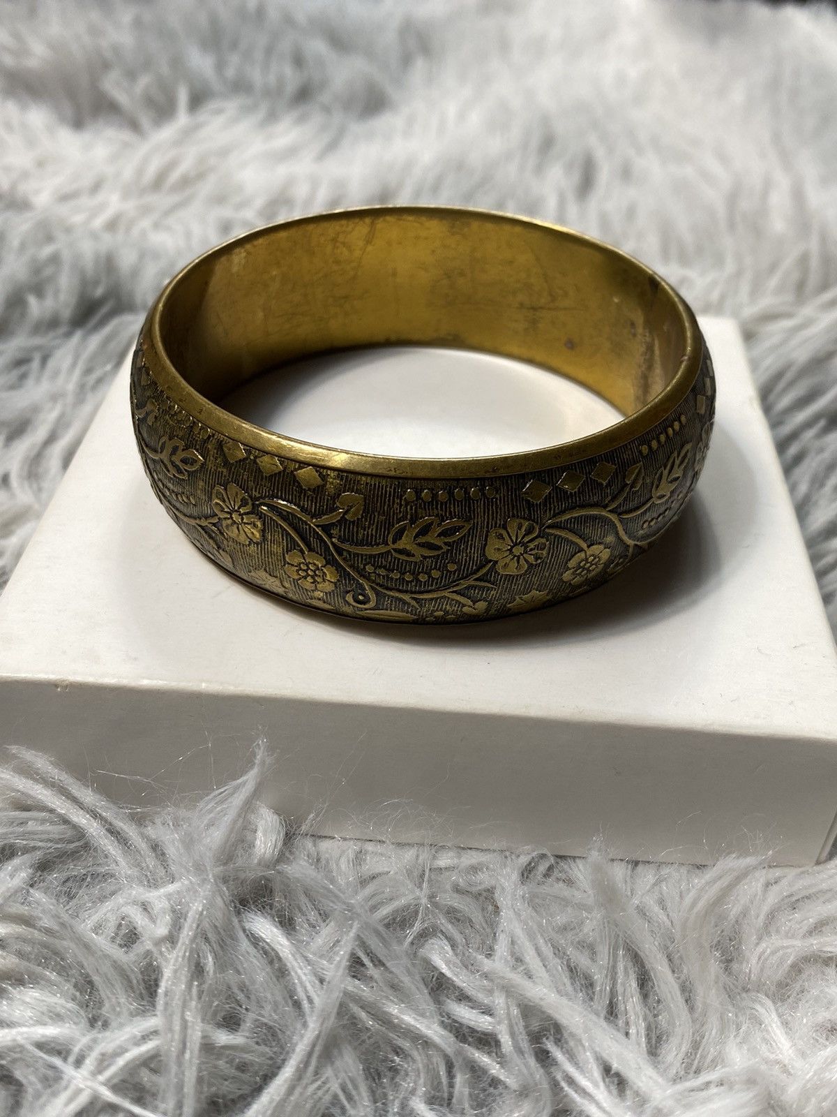 Jewelry Ornate Vintage Brass Cuff Bracelet | Japanese Brand Size ONE SIZE - 8 Thumbnail