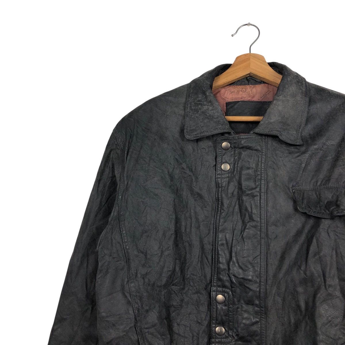 Japanese Brand 📌Vintage Biker Leather Jacket Issey Miyake Size US L / EU 52-54 / 3 - 8 Thumbnail