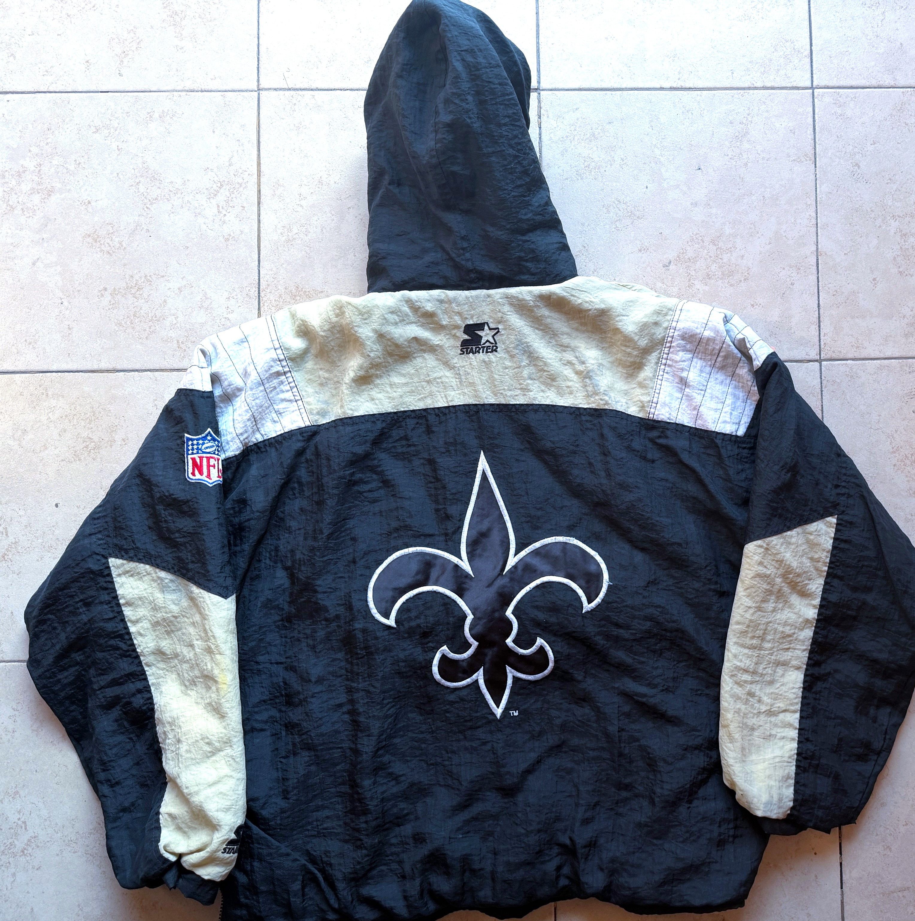 Starter New Orleans Saints 90s STARTER puffer Color Block NFL vtg Size US L / EU 52-54 / 3 - 3 Thumbnail