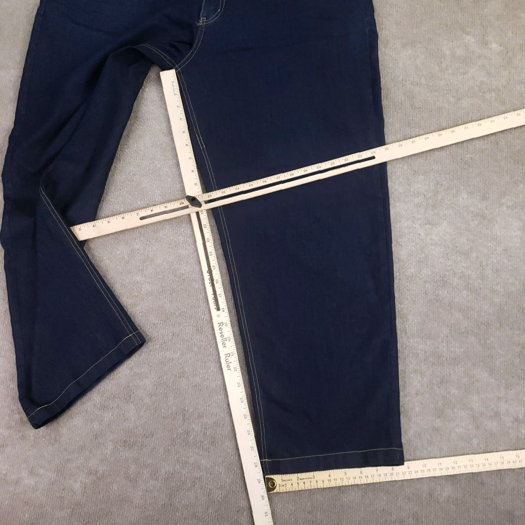 Stacy Adams Stacy Adams Chino Pants Mens 44x30 Blue Straight Leg Flat Front Cotton Size US 44 / EU 60 - 2 Thumbnail