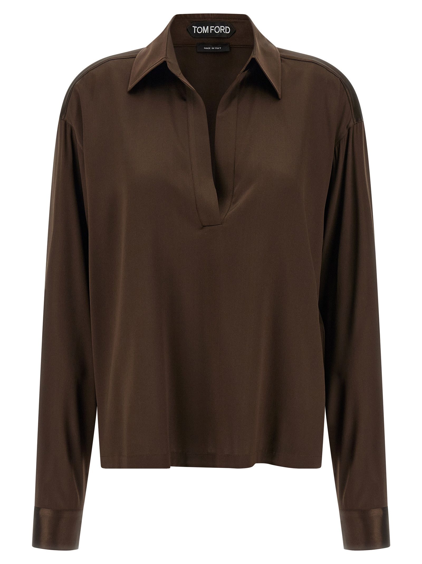 Tom Ford Silk Polo Shirt Size XS / US 0-2 / IT 36-38 - 1 Thumbnail