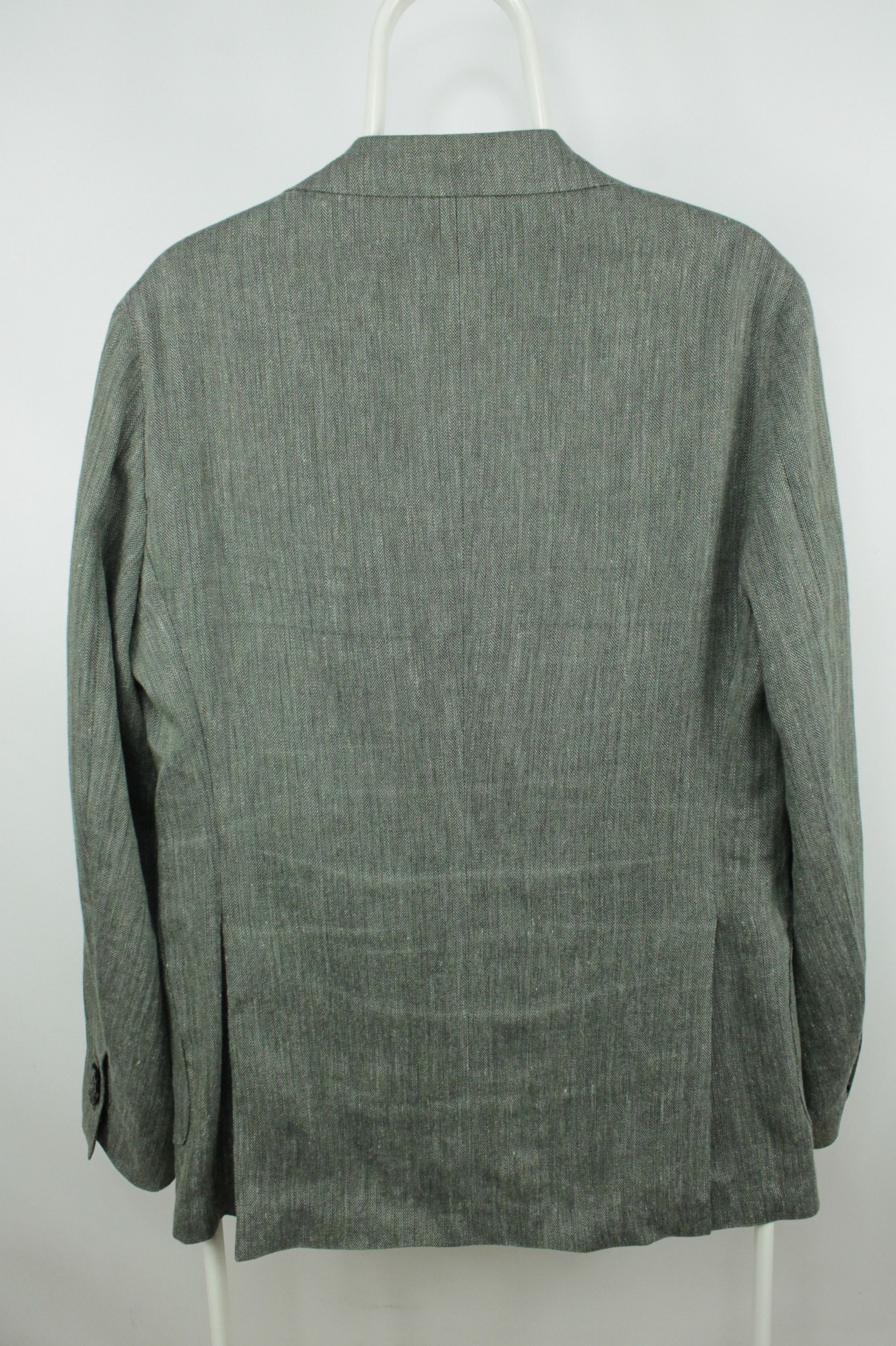 Boggi Boggi Micro Herringbone Linen Wool Sport Coat Blazer Jacket Size US M / EU 48-50 / 2 - 8 Thumbnail