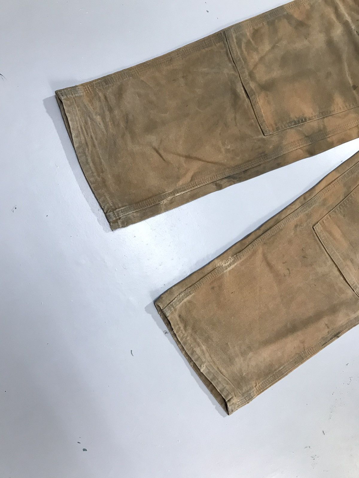 Carhartt Vintage Carhartt B01 BRN dusty double knee workwear Size US 34 / EU 50 - 4 Thumbnail