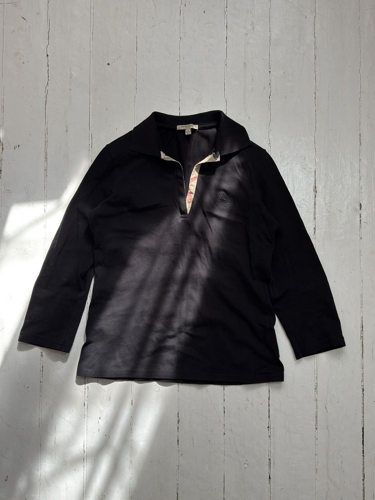 Burberry VINTAGE BURBERRY 2000s POLO 3/4 LONG SLEEVE Size M / US 6-8 / IT 42-44 - 3 Thumbnail