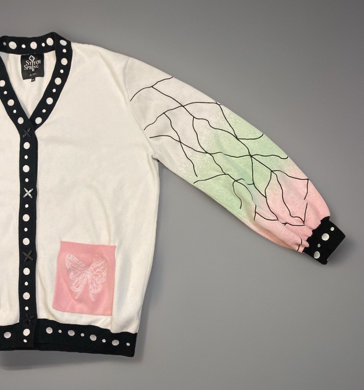 Other Stitch Spring Dancing Butterfly DS Shinobu Kocho Cardigan Size XXL / US 16-18 / IT 52-54 - 3 Thumbnail
