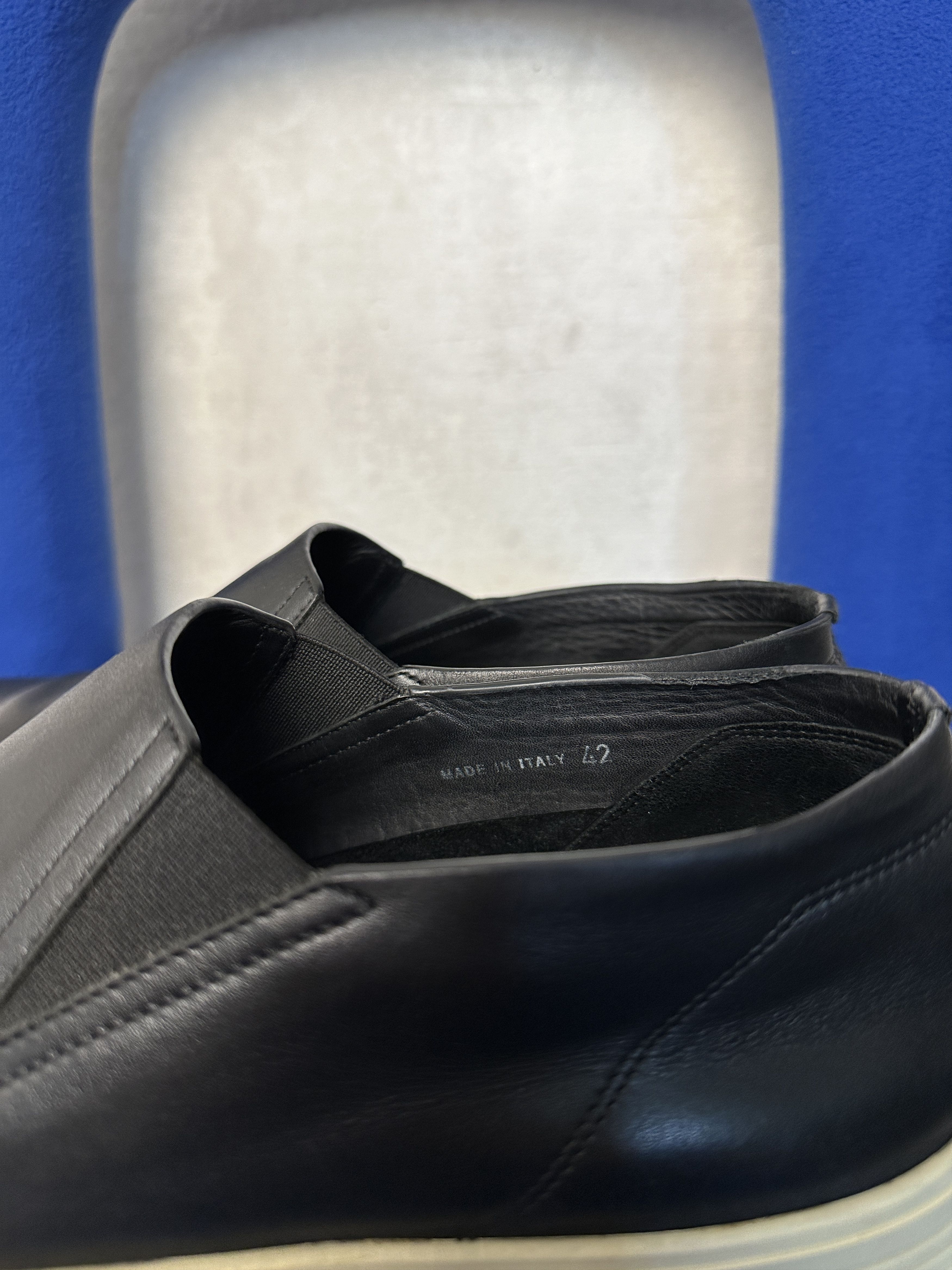 Rick Owens RICK OWENS Rounded Toe Leather Slip-ons Size US 9 / EU 42 - 7 Thumbnail