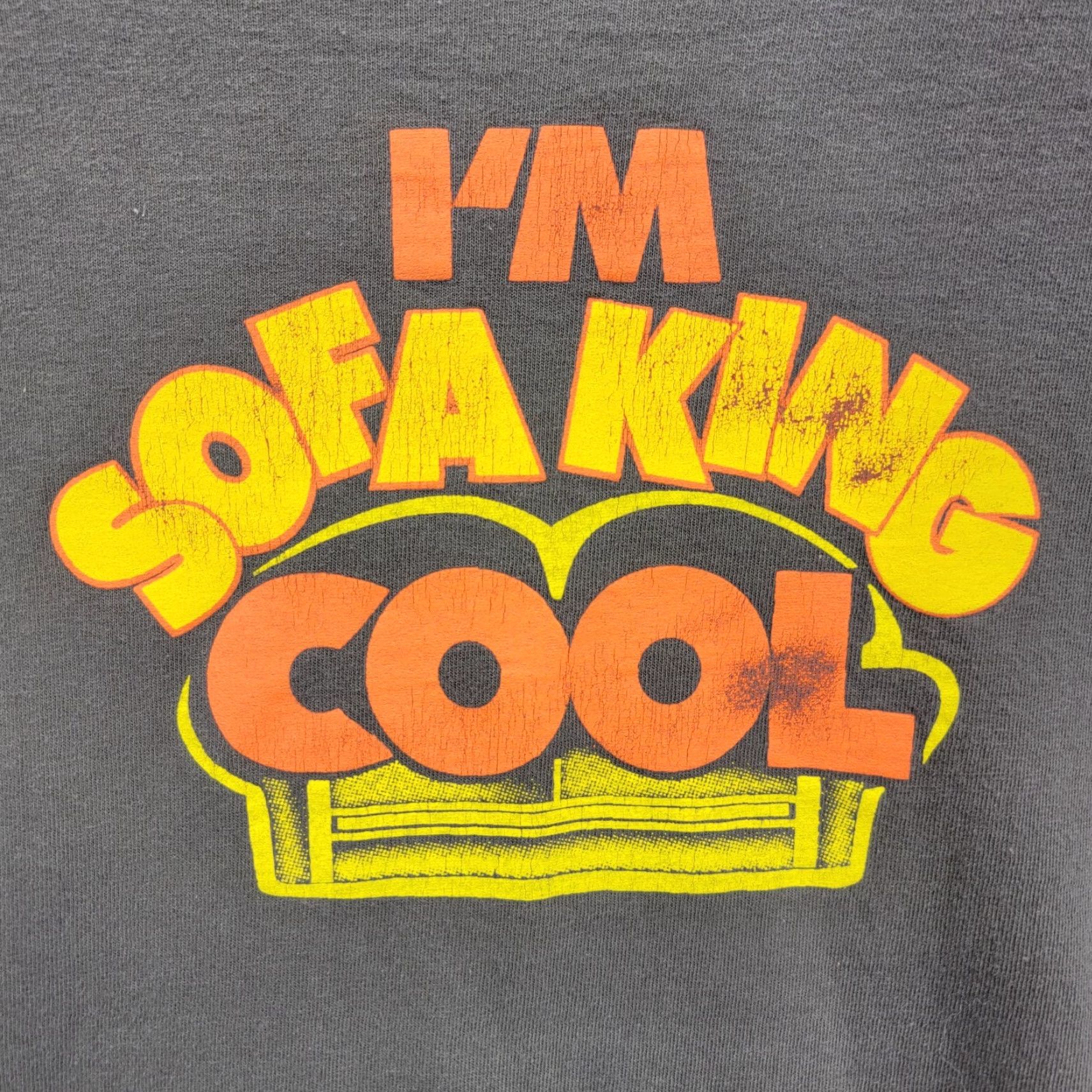 Delta I’m Sofa King Cool Graphic shirt adult medium Y2K T distressed Shirt Size US M / EU 48-50 / 2 - 2 Thumbnail