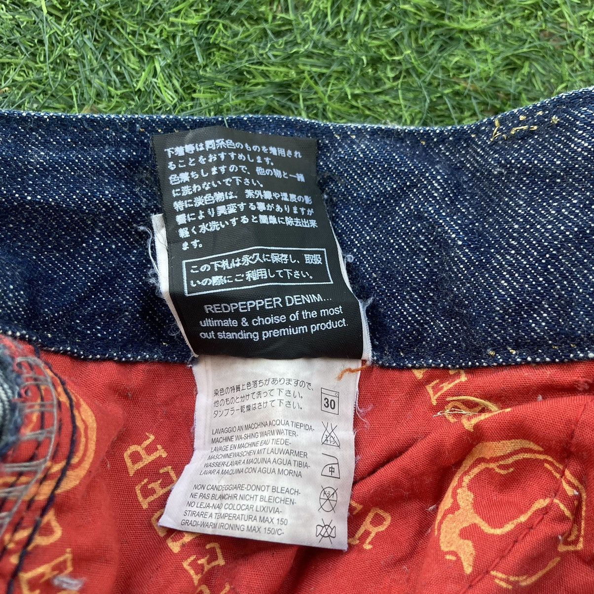 If Six Was Nine RED PEPPERS FLARED BOOTCUT JEANS Size US 30 / EU 46 - 16 Thumbnail