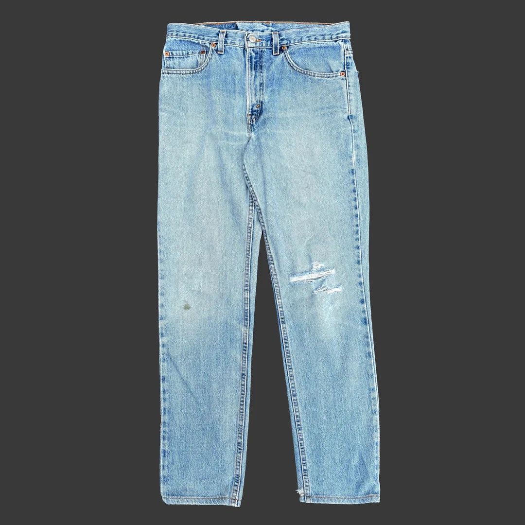 Levi's × Vintage Levi’s 512 Vintage 1980 80s W32 L30 Blue Denim Jeans USA Size US 32 / EU 48 - 2 Thumbnail
