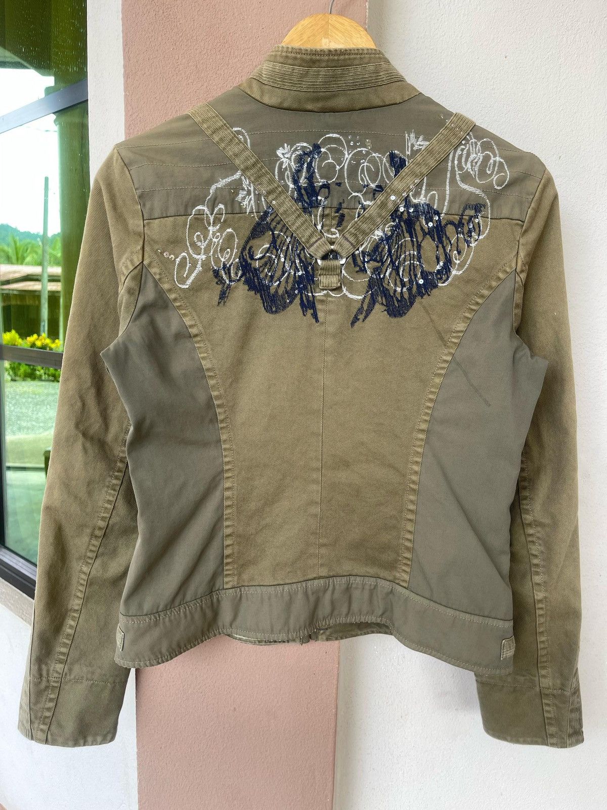 Designer × Diesel × Vintage Spring Summer Wind Diesel Parachute Jacket Size M / US 6-8 / IT 42-44 - 15 Thumbnail