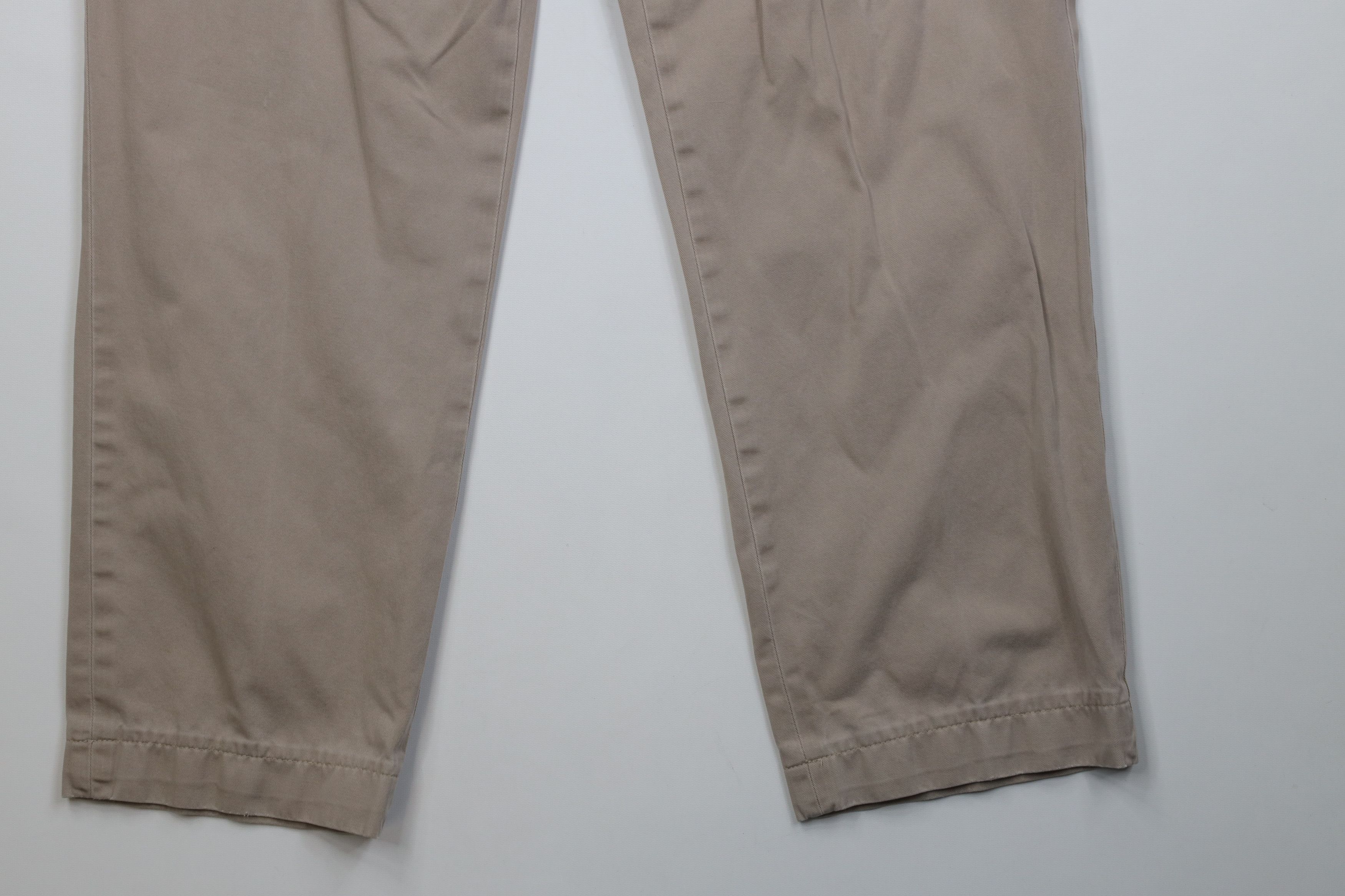 Ralph Lauren Vintage 90s Ralph Lauren Wide Leg Chino Pants Beige Cotton Size US 38 / EU 54 - 4 Thumbnail