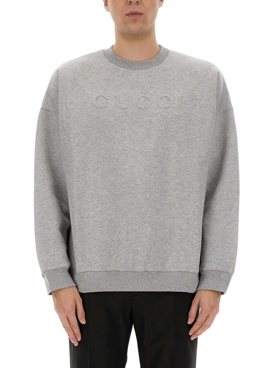 Gucci GUCCI JERSEY SWEATSHIRT - GREY Size US L / EU 52-54 / 3 - 1 Thumbnail