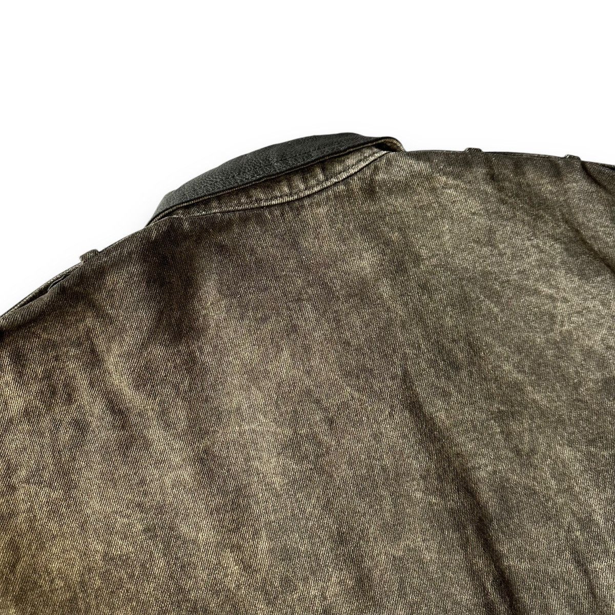 If Six Was Nine 🇯🇵 VINTAGE US BLUES DENIM + LEATHER BOMBER JACKET Size US L / EU 52-54 / 3 - 9 Thumbnail