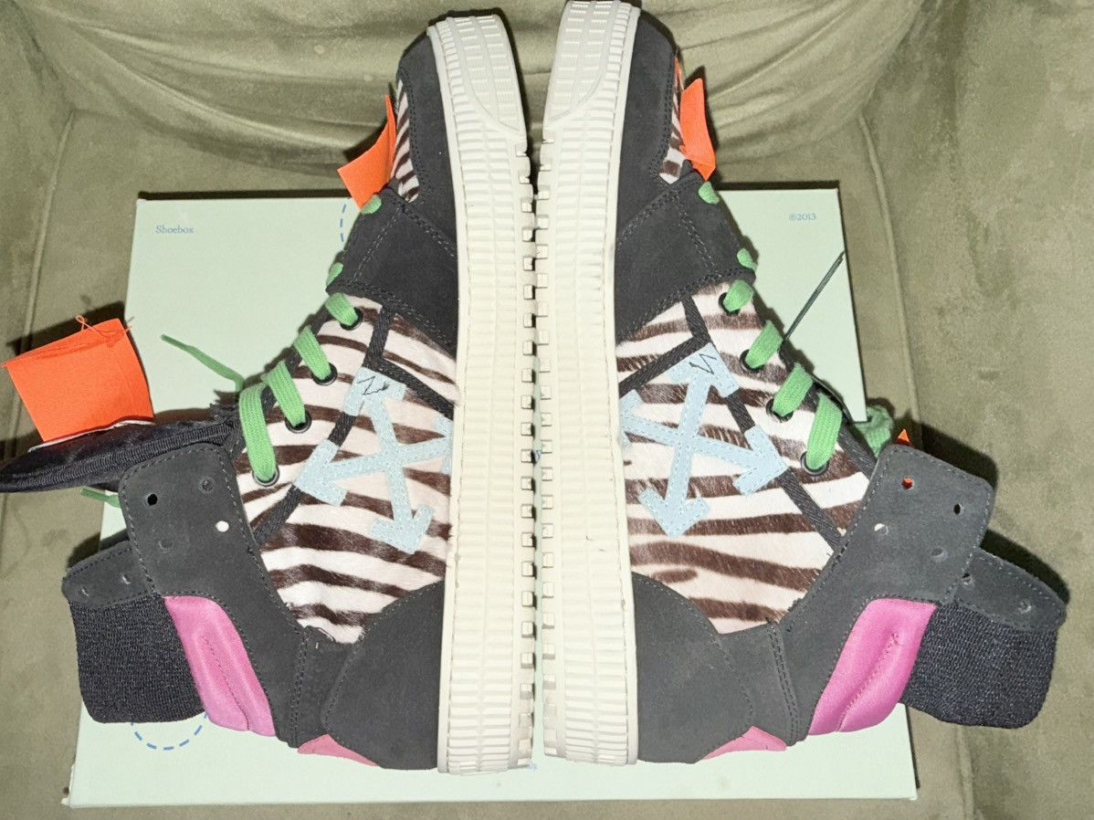 Off-White Off White “Off Court 3.0 Leather” Zebra Black, DS! OG Box Size US 12 / EU 45 - 9 Thumbnail