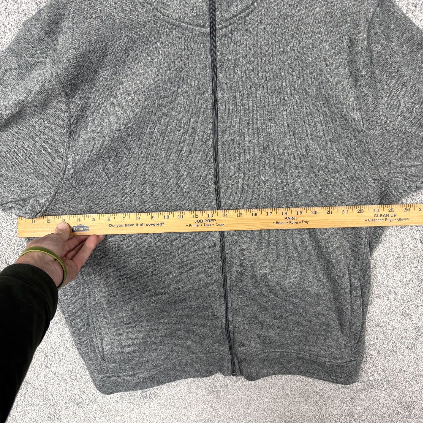 Old Navy Old Navy Hoodie Mens 2XL Gray Fleece Full Zip Textured Soft Warm Winter Gorpcore Size US XXL / EU 58 / 5 - 4 Thumbnail