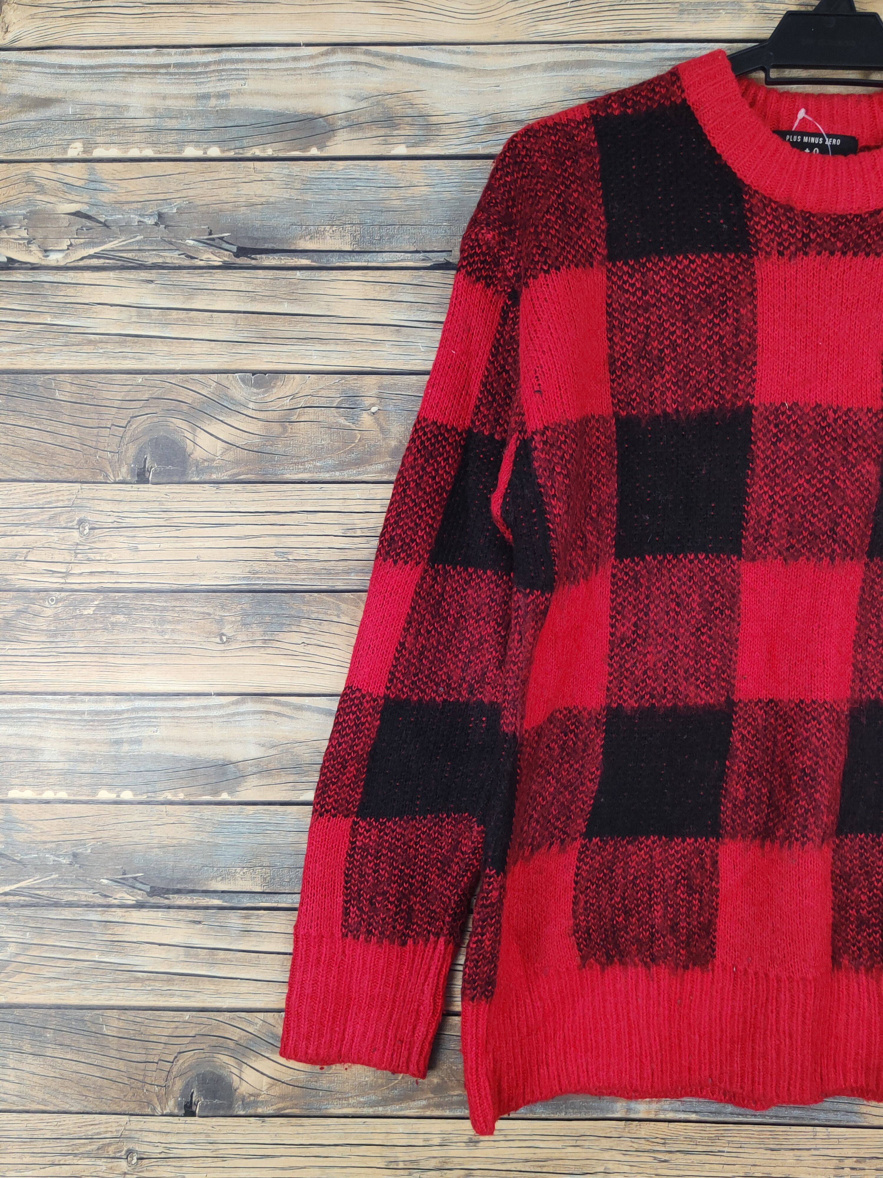 Homespun Knitwear Plus Minus Zero Red Knitwear Sweatshirts #W1285 Size US M / EU 48-50 / 2 - 3 Thumbnail